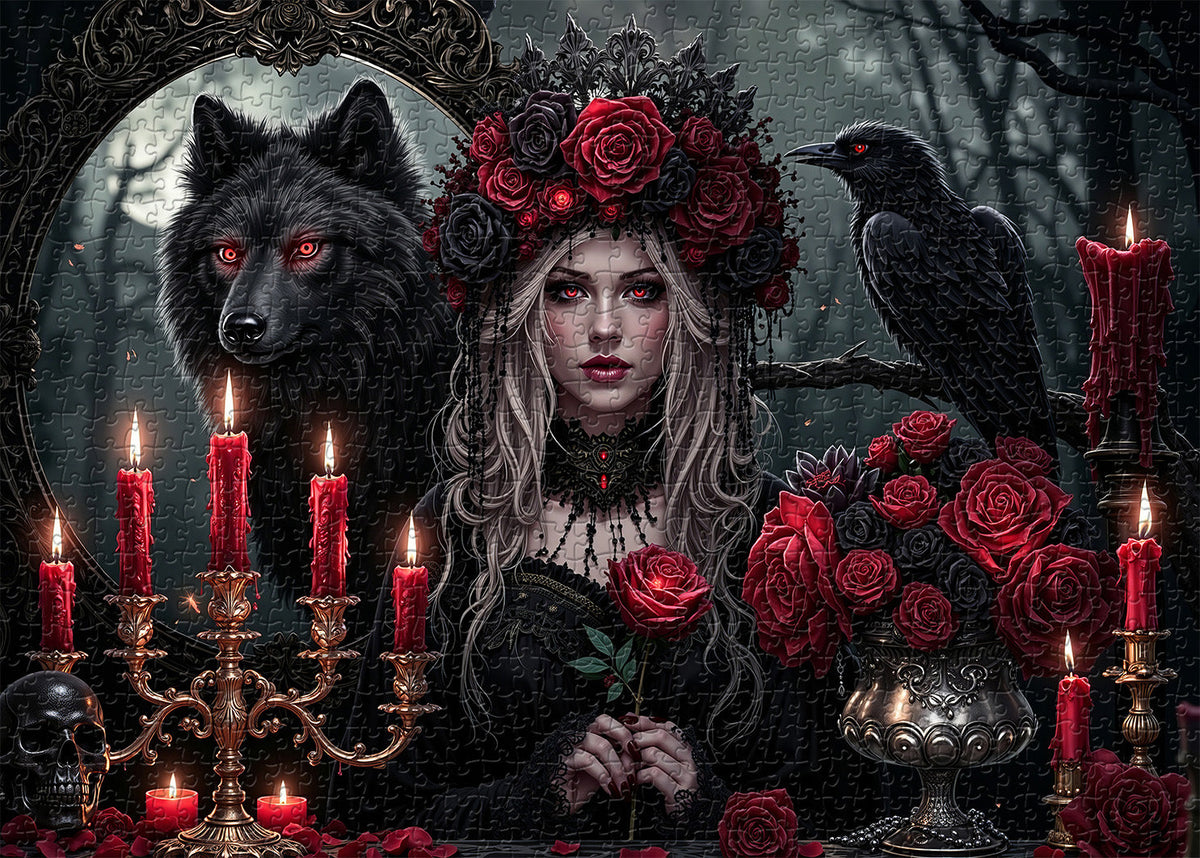 Eternal Night Rose Festival Jigsaw Puzzle 1000 Pieces