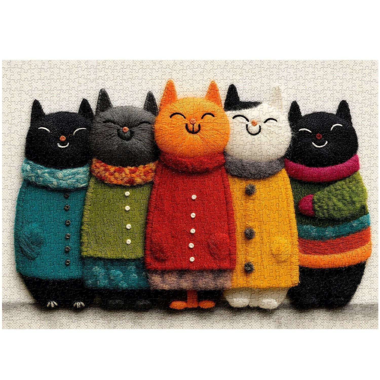 Cozy Cat Jigsaw Puzzle 1000 Pieces