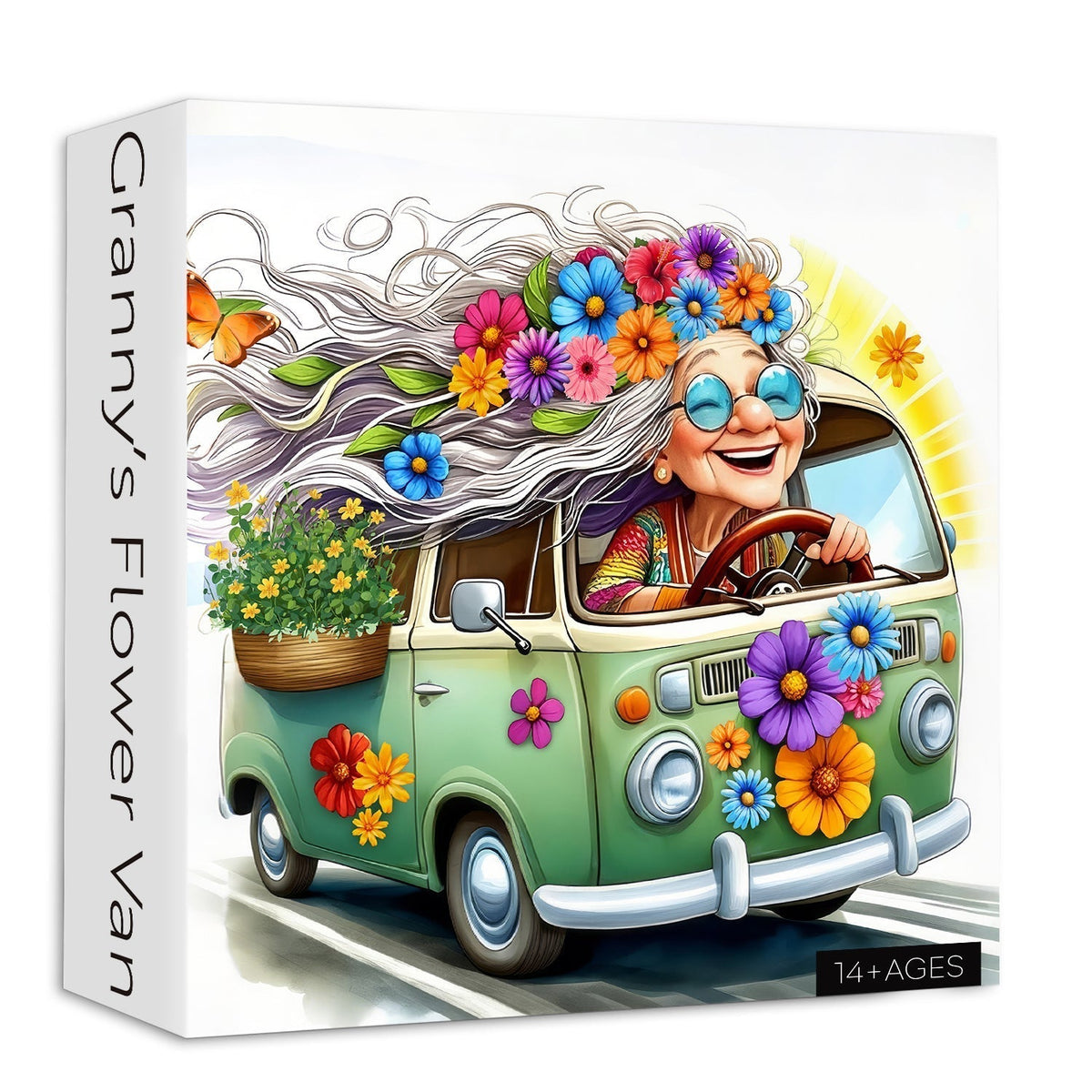Granny’s Flower Van Jigsaw Puzzles 1000 Pieces