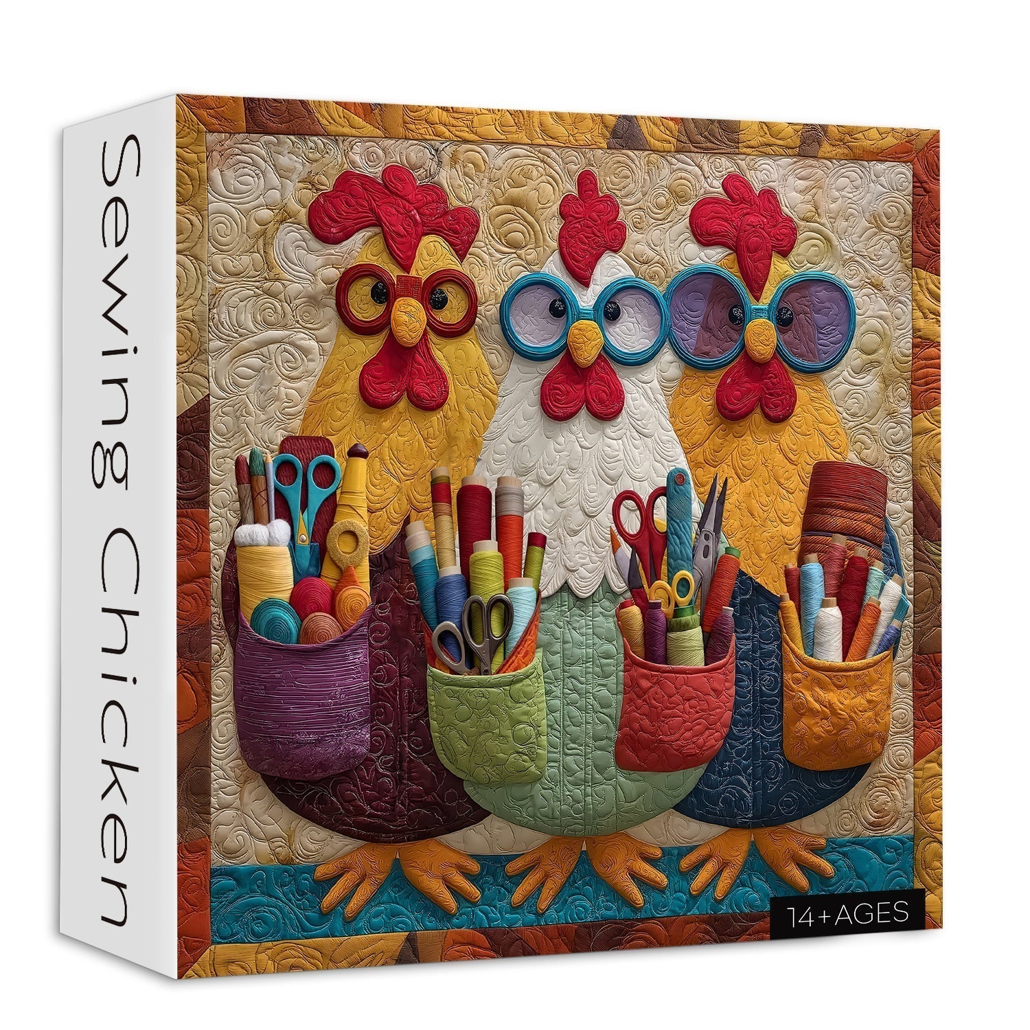 Sewing Chicken Jigsaw Puzzle 1000 Pieces