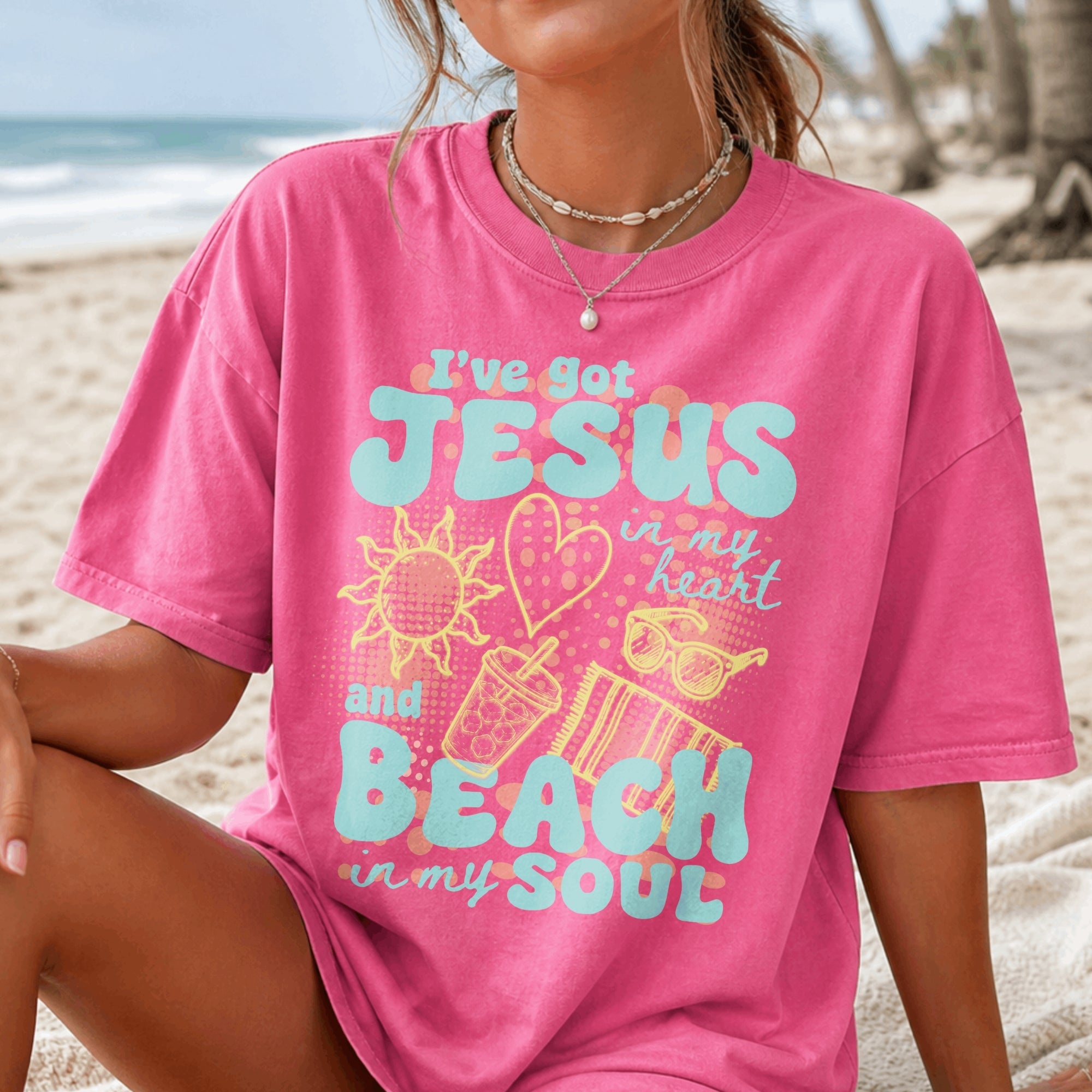 I've Got Jesus in my Heart and Beach in my Soul T-Shirt