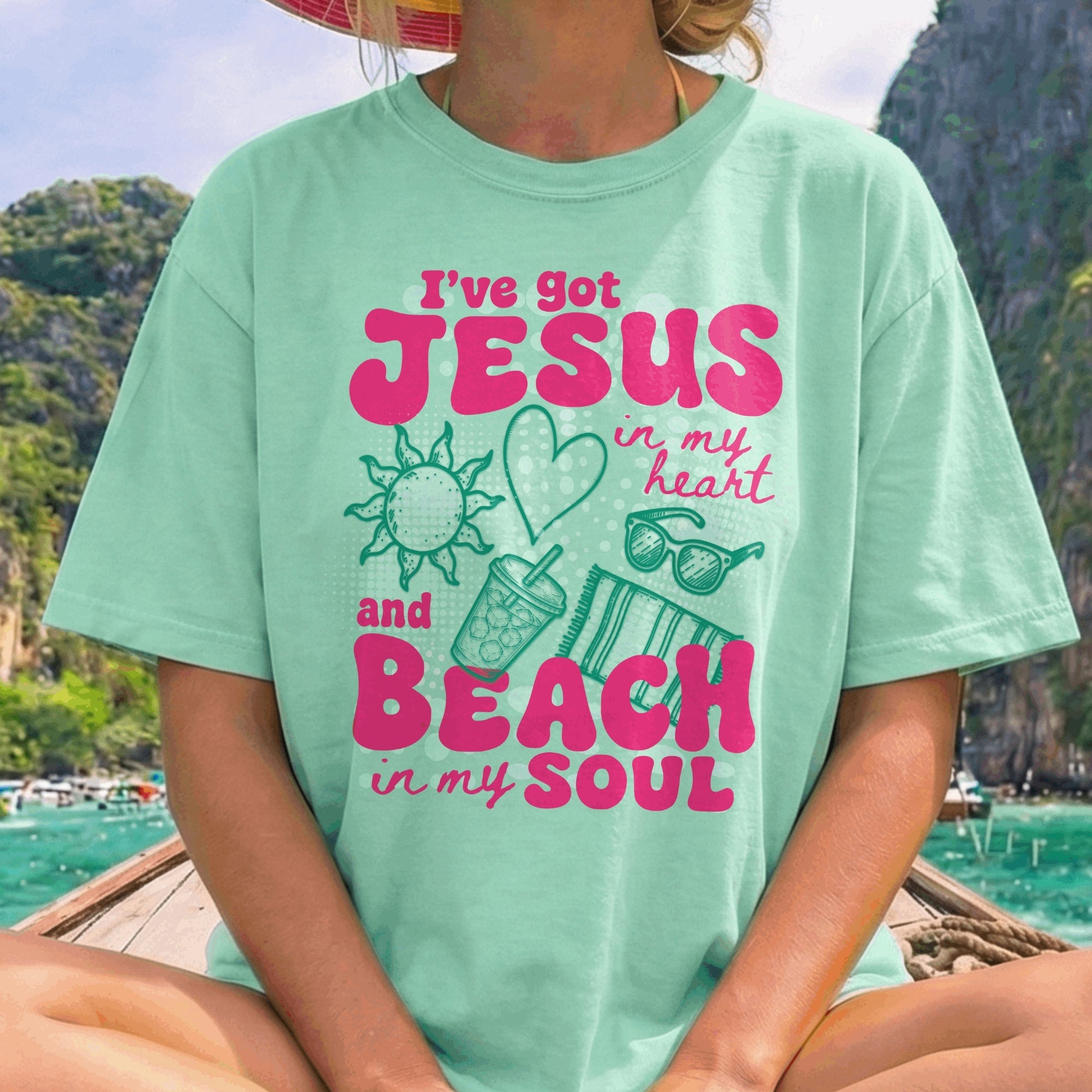 I've Got Jesus in my Heart and Beach in my Soul T-Shirt