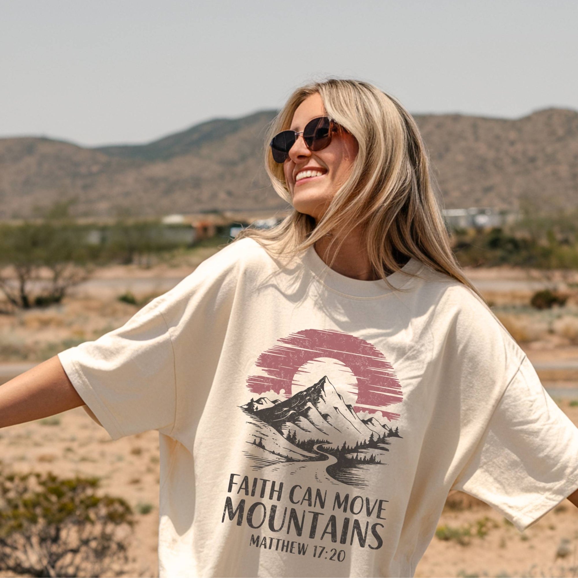 Faith Can Move Mountains Matthew 17:20 T-Shirt
