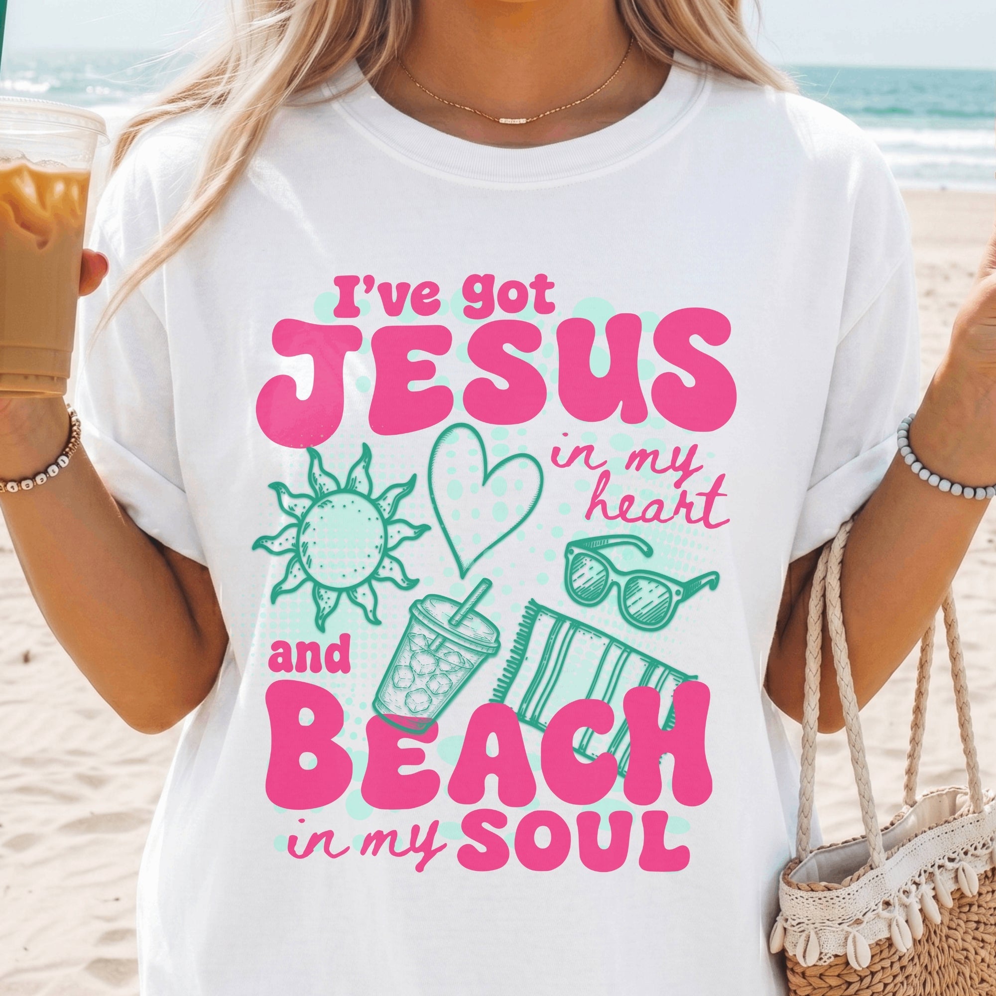 I've Got Jesus in my Heart and Beach in my Soul T-Shirt