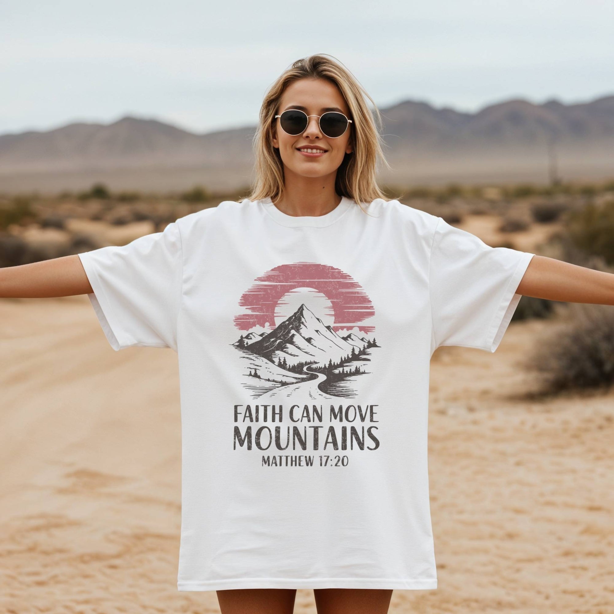 Faith Can Move Mountains Matthew 17:20 T-Shirt