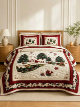 Winter Wonderland 3‐Piece Quilted Bedding Set