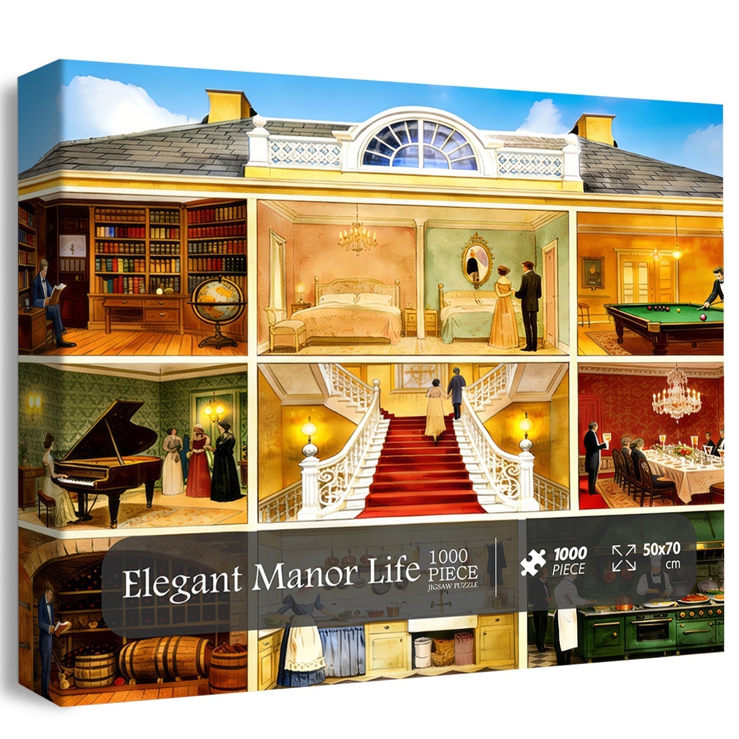 Elegant Manor Life Jigsaw Puzzle 1000 Pieces