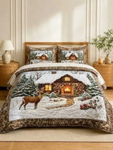 Cozy Cabin 3‐Piece Quilted Bedding Set