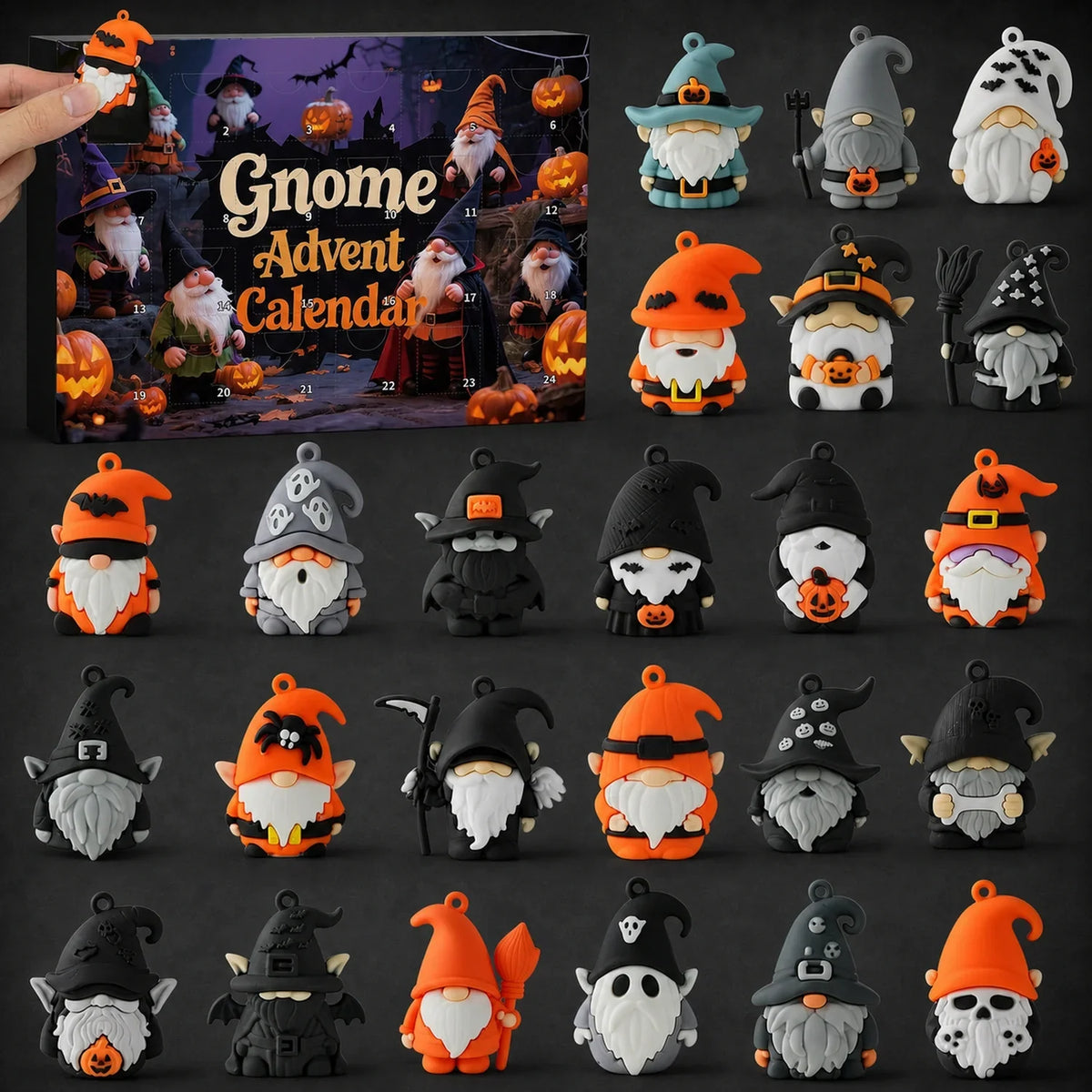 2026 Halloween Gnome Advent Calendar - 24-Day Countdown