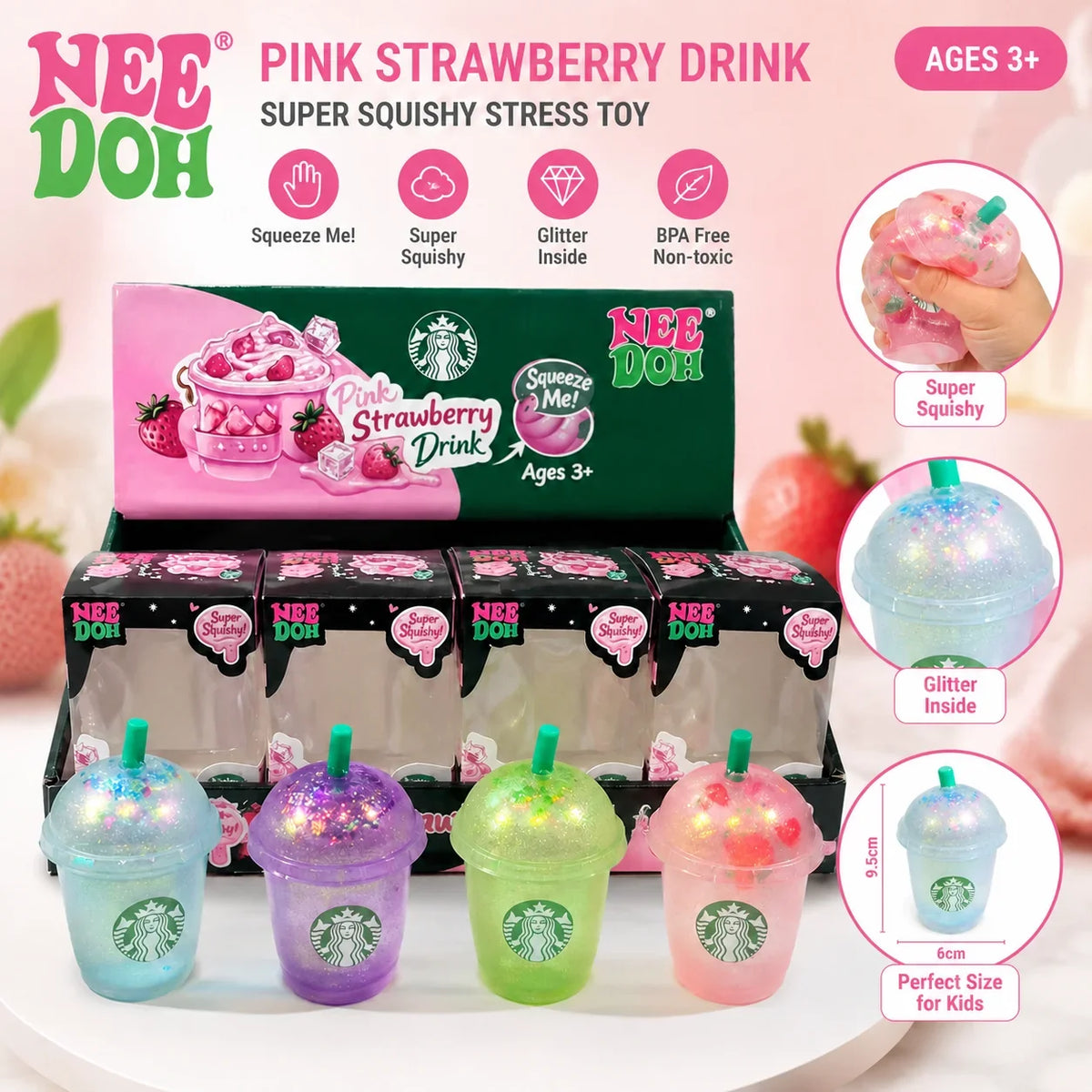 Iced Coffee Cup Squishy – Slow Rebound Maltose Fidget