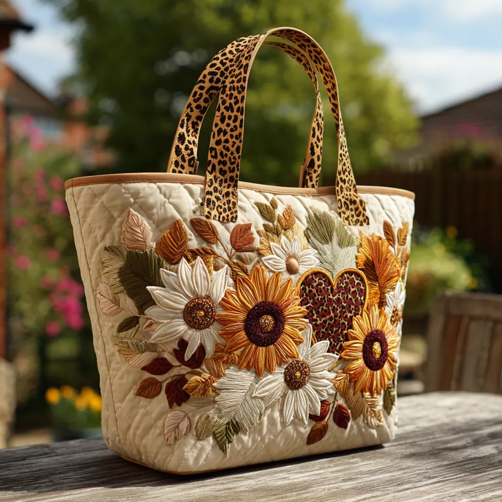 Wild Love Quilted Tote  Bag