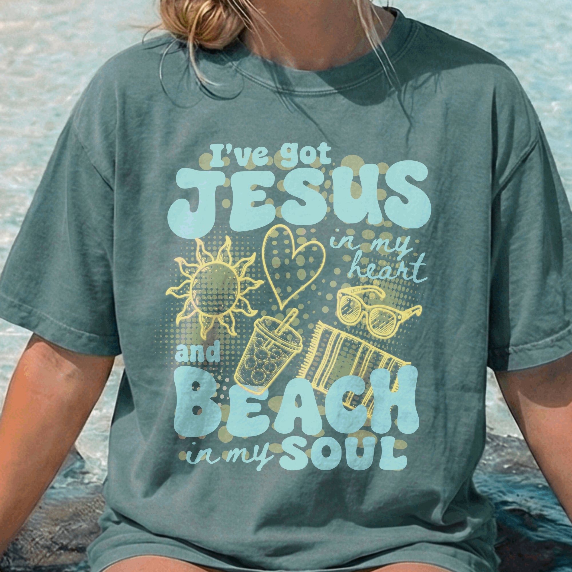 I've Got Jesus in my Heart and Beach in my Soul T-Shirt
