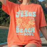 I've Got Jesus in my Heart and Beach in my Soul T-Shirt
