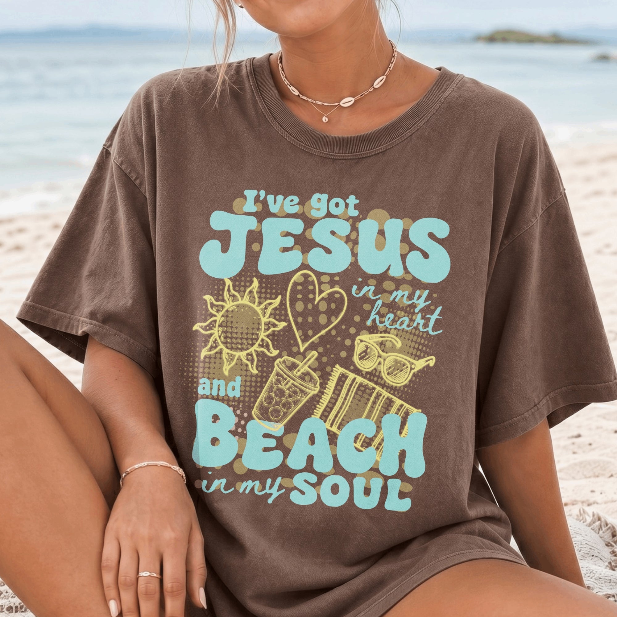 I've Got Jesus in my Heart and Beach in my Soul T-Shirt