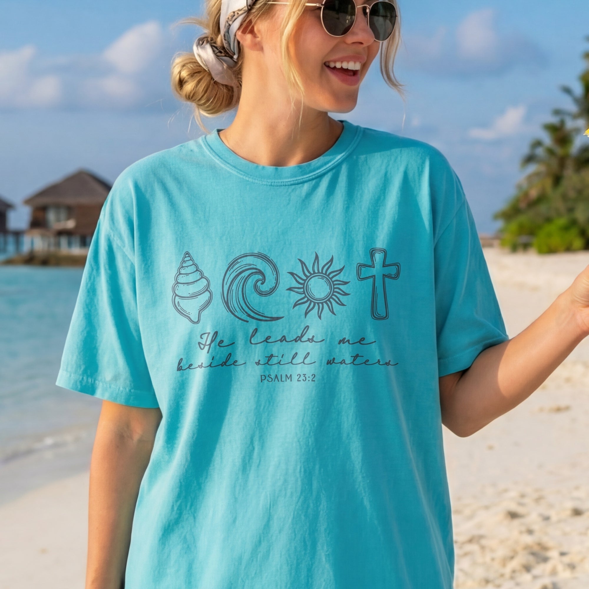 He Leads Me Beside Still Waters T-Shirt