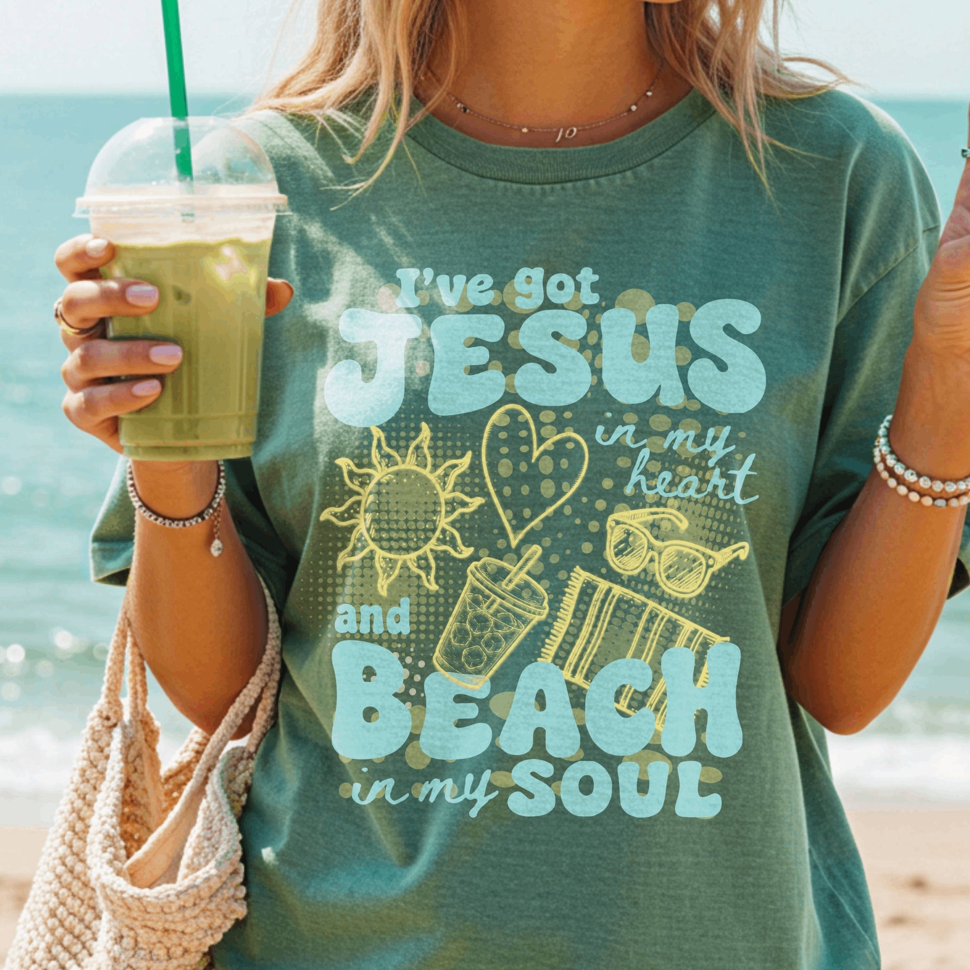 I've Got Jesus in my Heart and Beach in my Soul T-Shirt