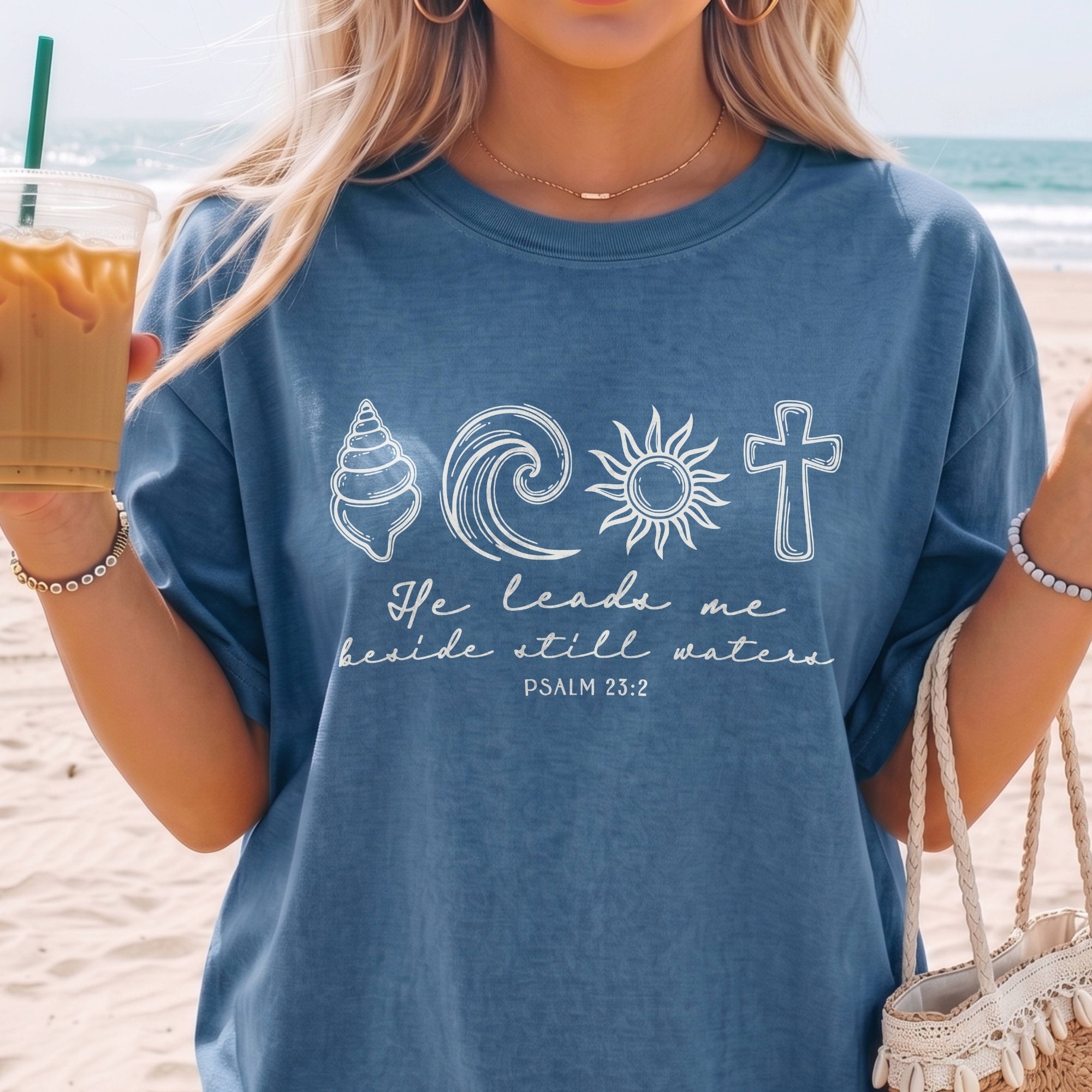 He Leads Me Beside Still Waters T-Shirt