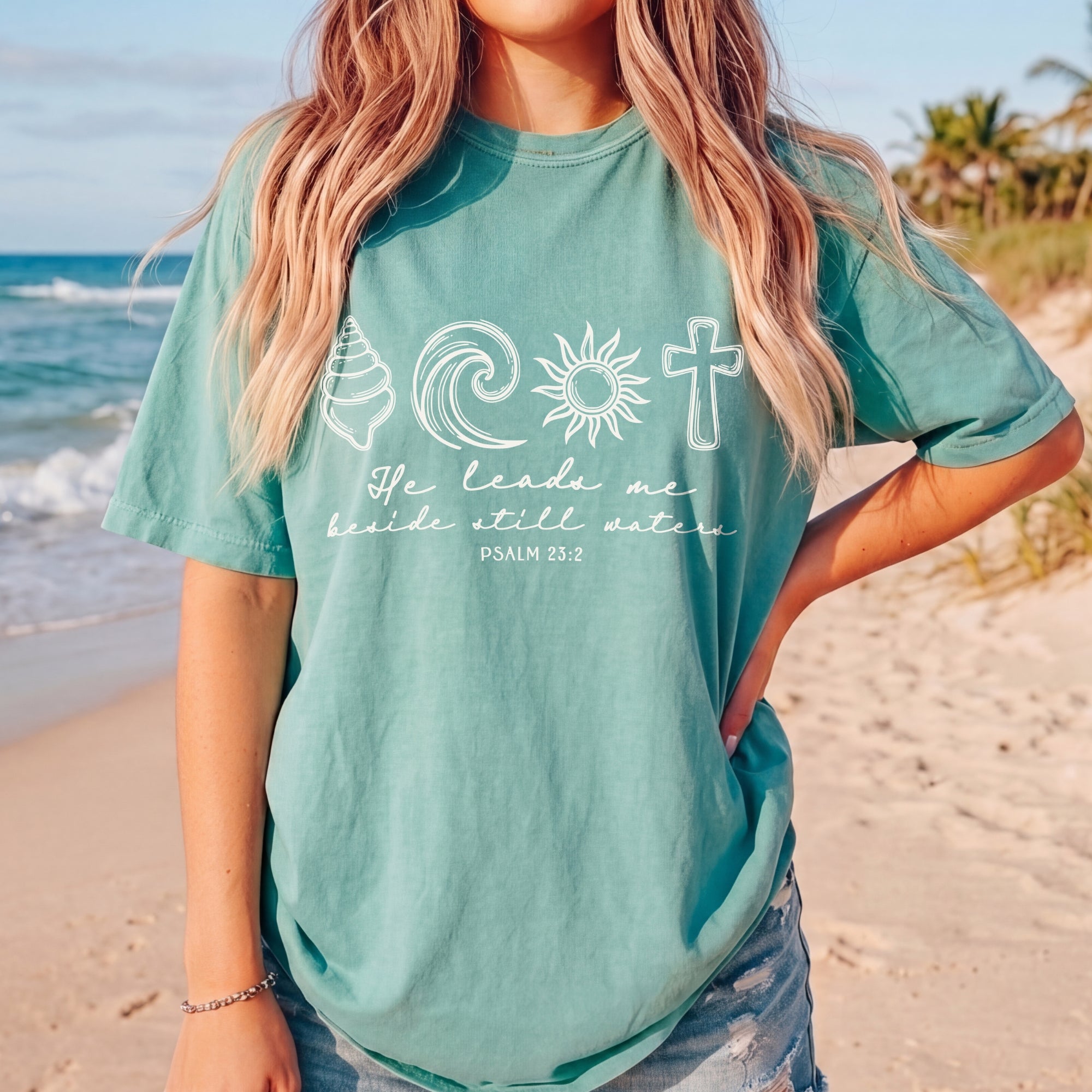 He Leads Me Beside Still Waters T-Shirt