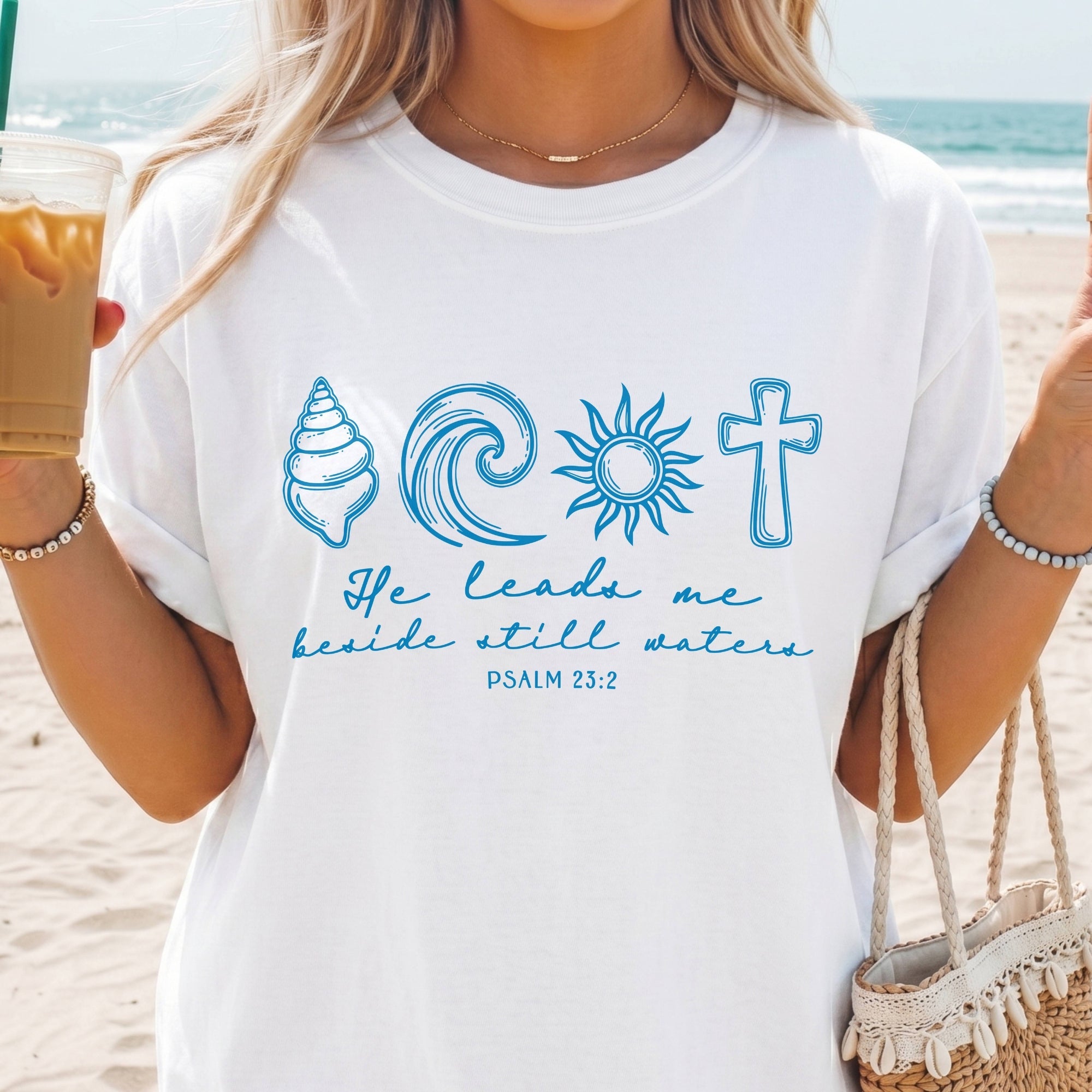 He Leads Me Beside Still Waters T-Shirt